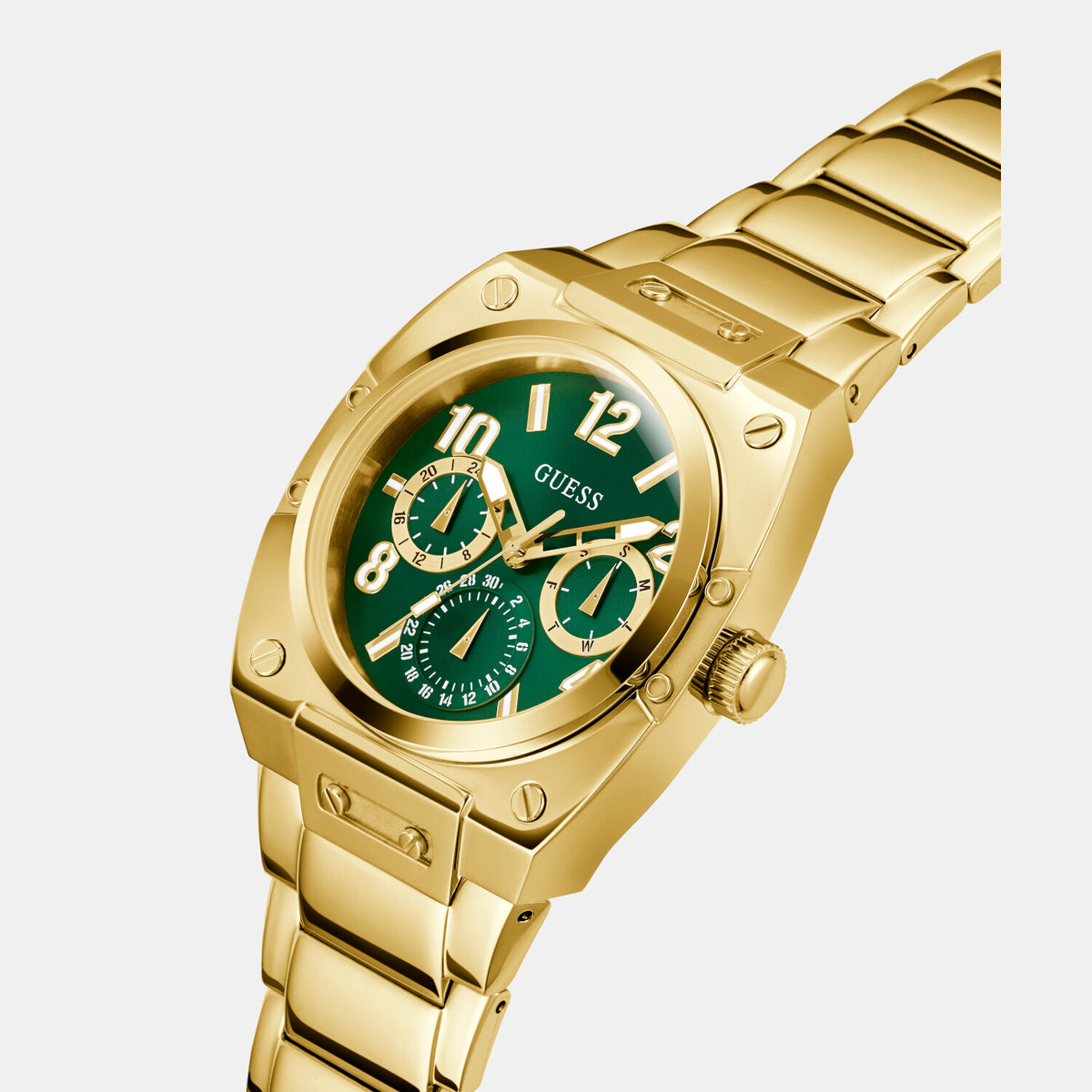 Guess Stainless Steel Round watch