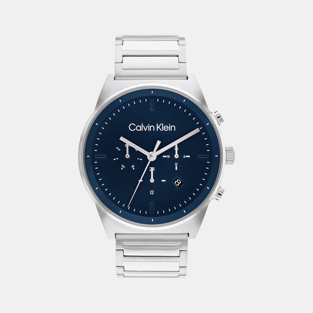 Calvin Klein Round Blue Chronograph watch