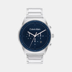 Calvin Klein Round Blue Chronograph watch