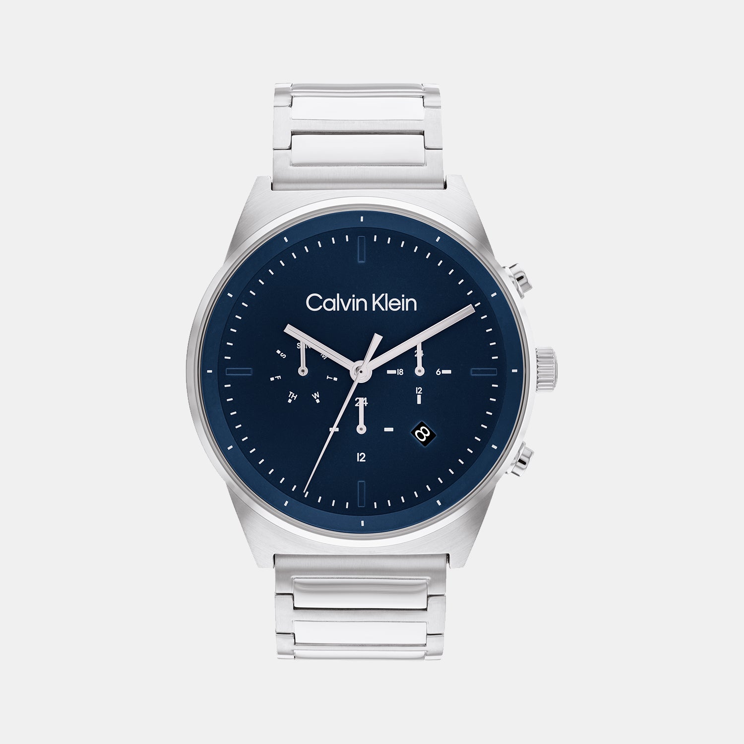 Calvin Klein Round Blue Chronograph watch