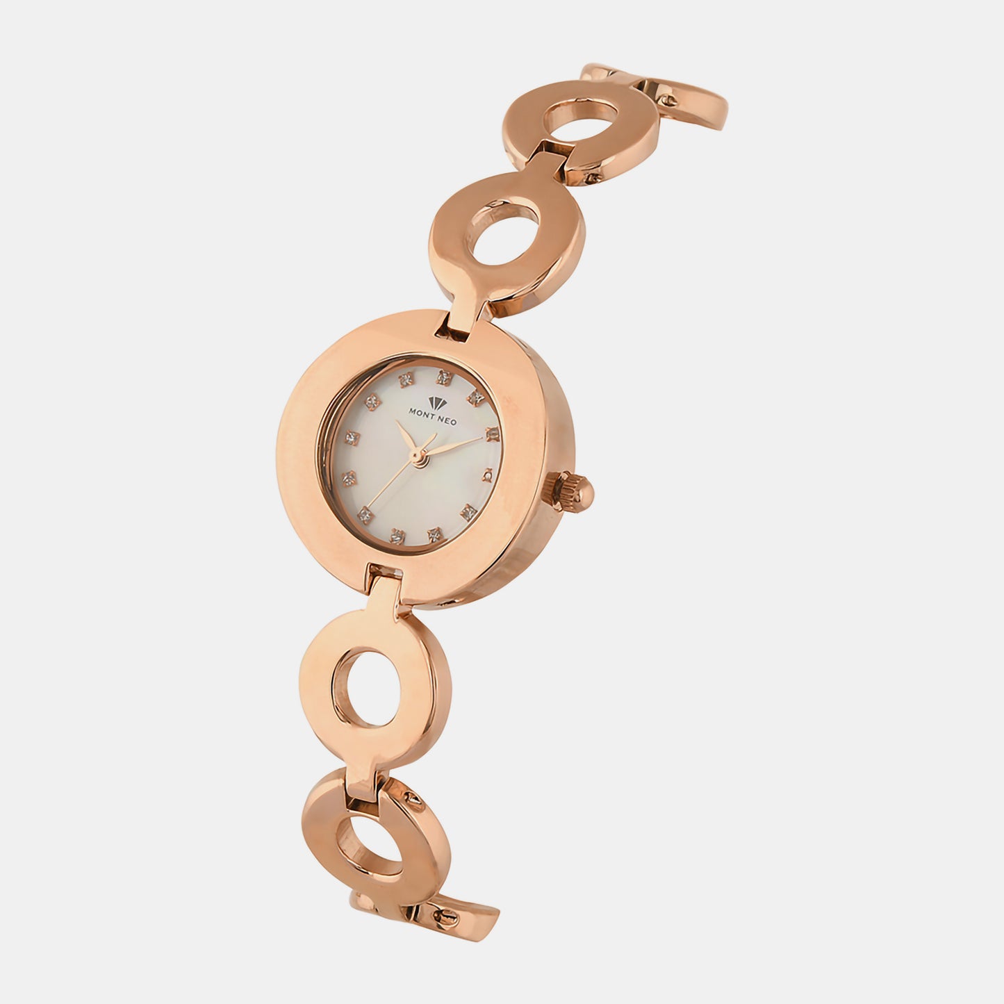 Women's Grey Analog Stainless Steel Watch 2015T-M3301