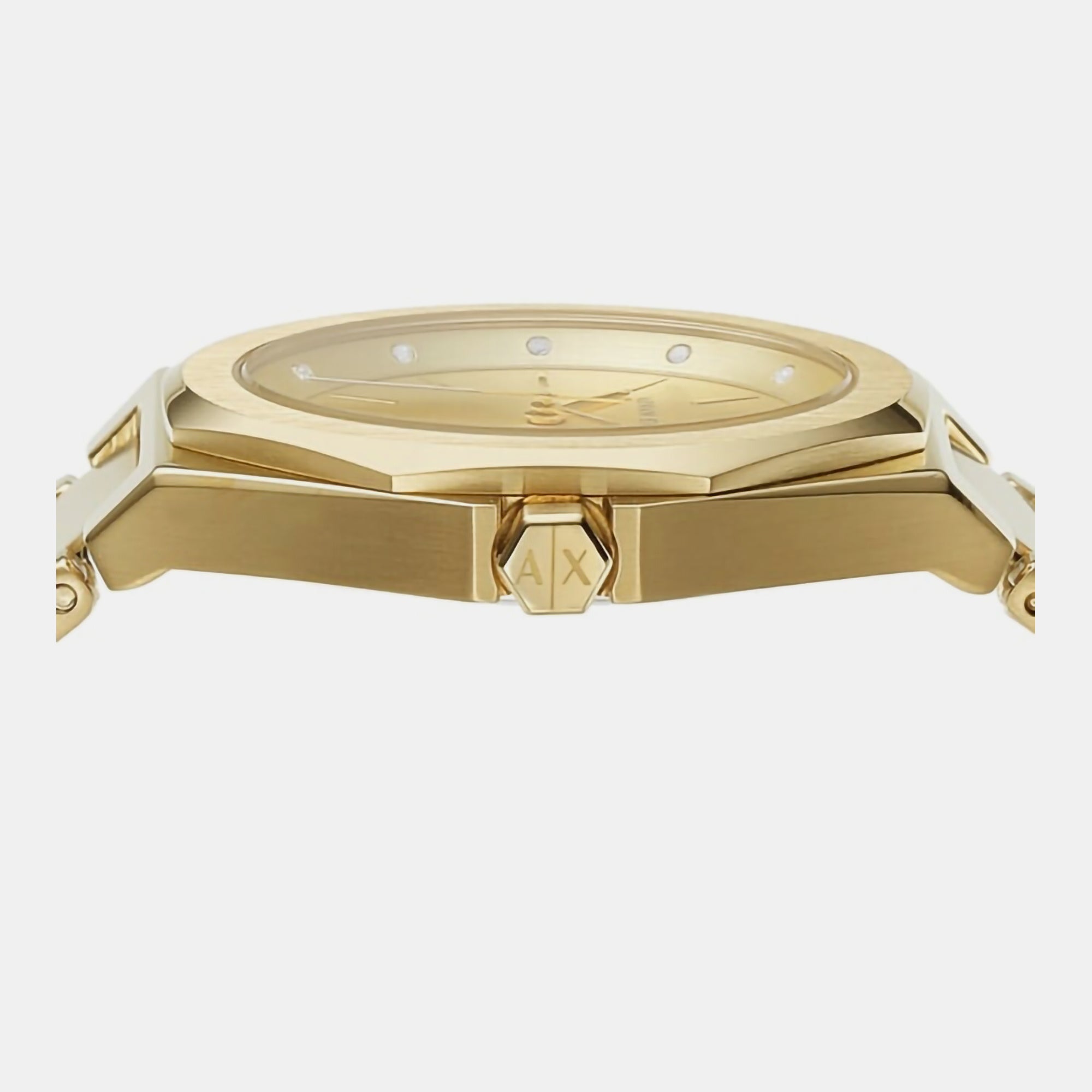 Armani Exchange 34 mm Gold Quartz watch