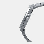 Edifice Men Quartz Black Dial Chronograph Stainless Steel Watch EX550