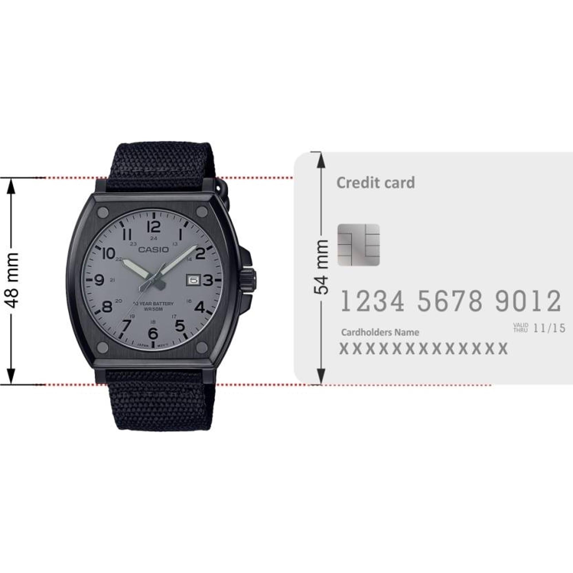 Enticer Men Quartz Grey Dial Analog Fabric Watch A2123