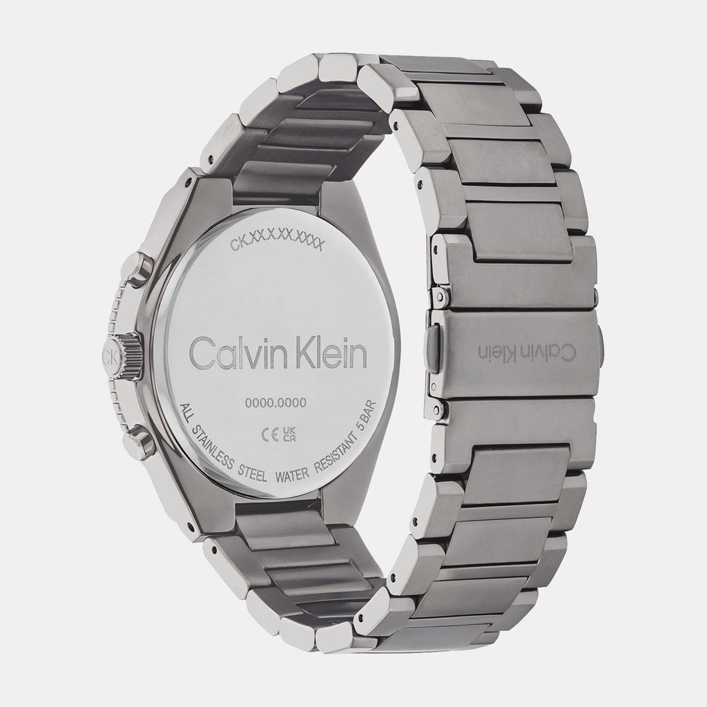 Calvin Klein Men Tonneau Grey watch