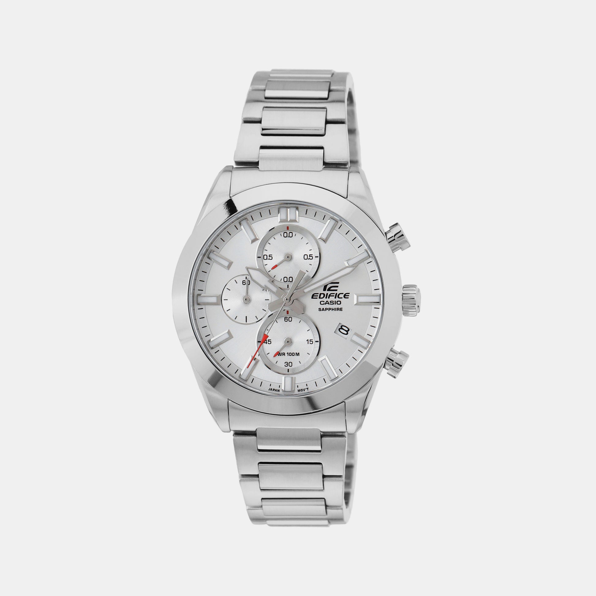 Edifice White Male Chronograph Stainless Steel Watch ED582