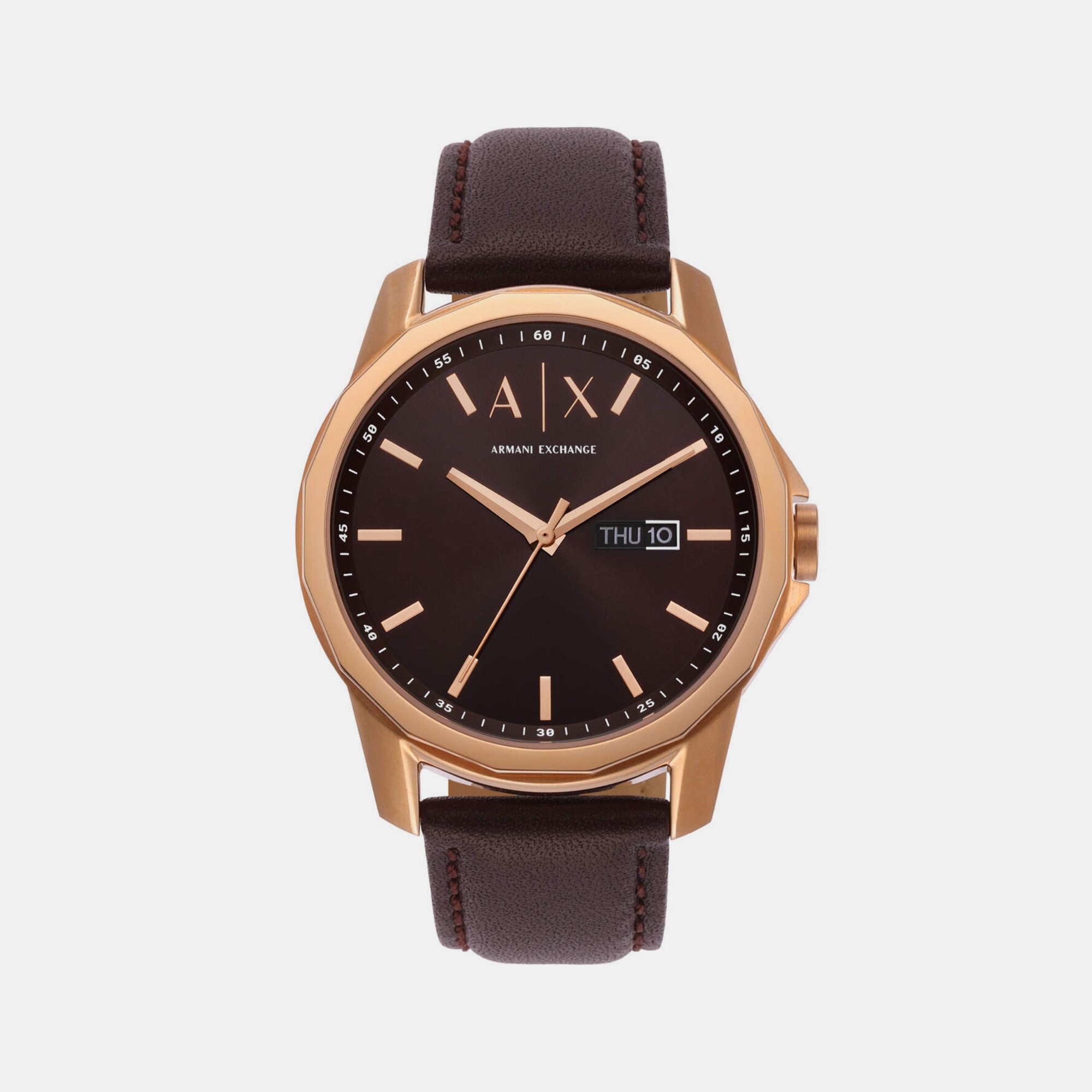 Armani Exchange Round Brown Analog watch