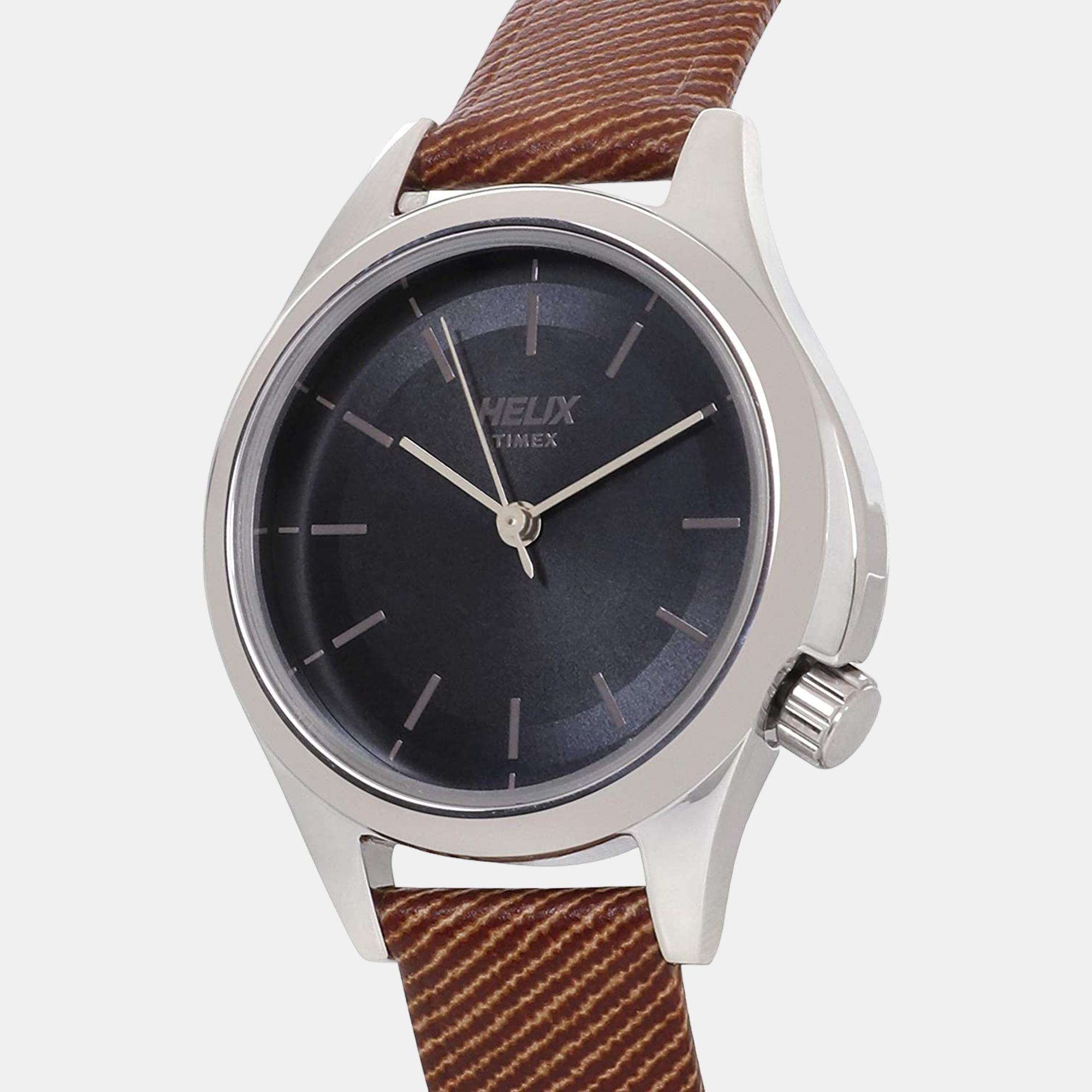 Women Quartz Grey Dial Analog Leather Watch TW037HL06
