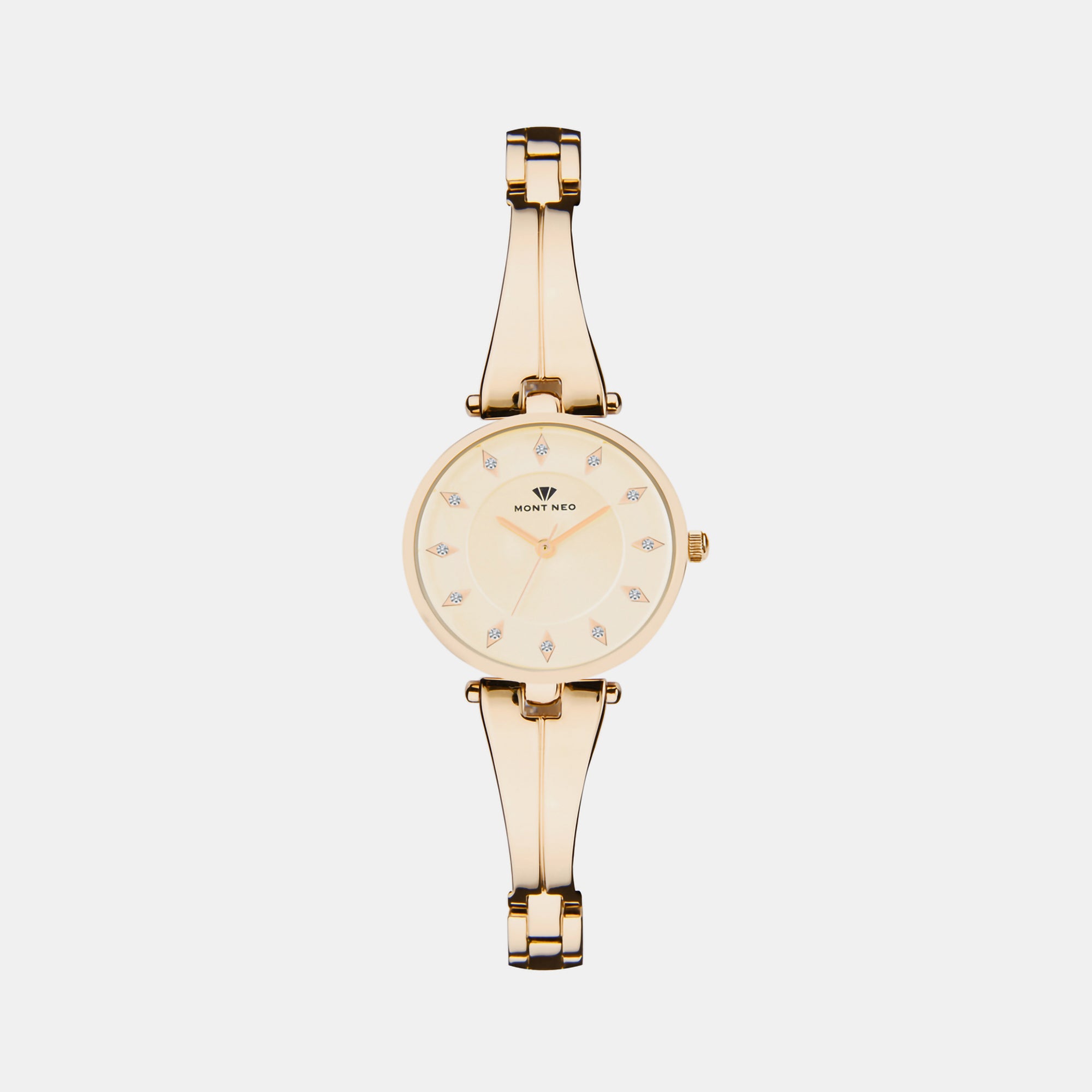 Mont Neo Round Champagne Analog watch