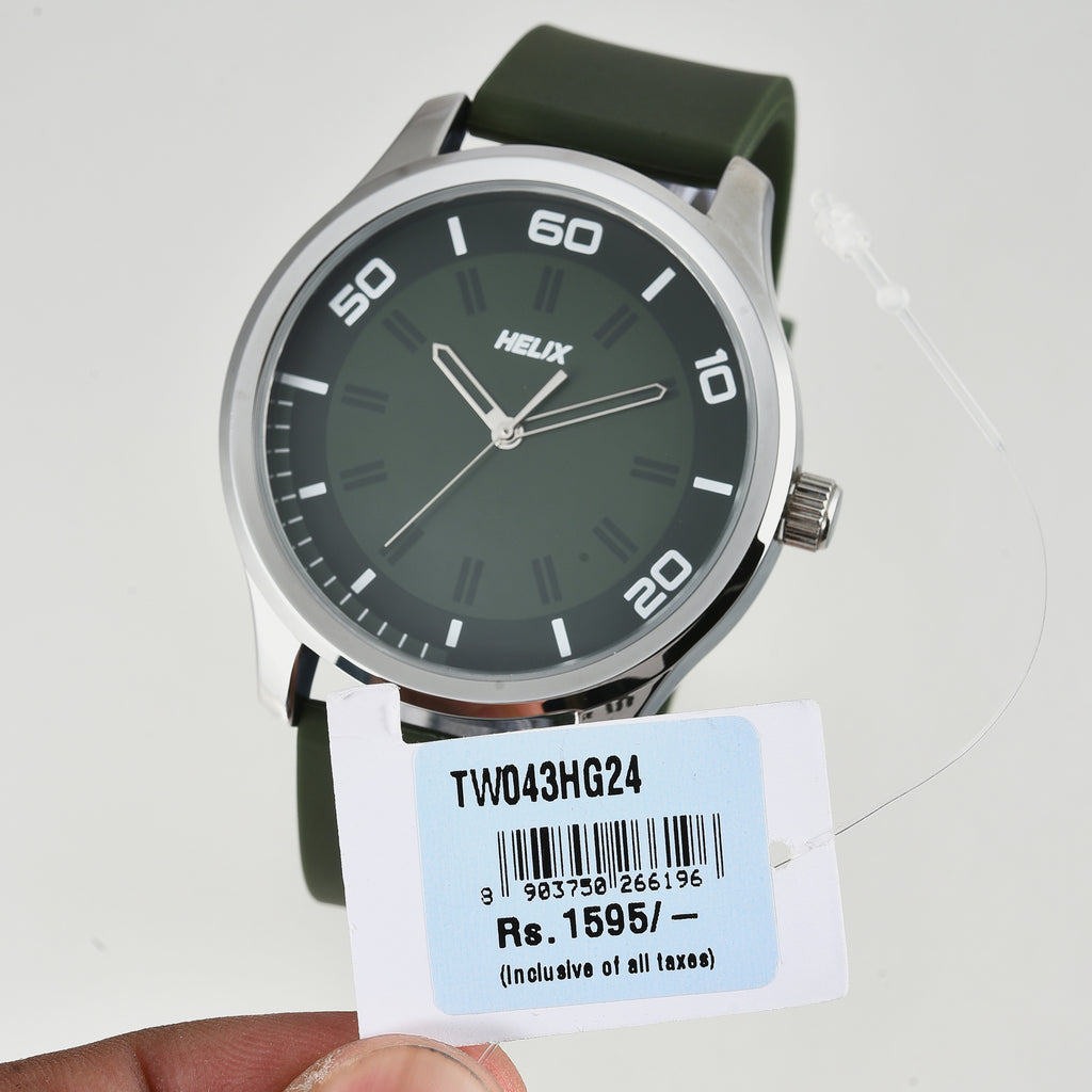 Helix 46 mm Green Quartz watch