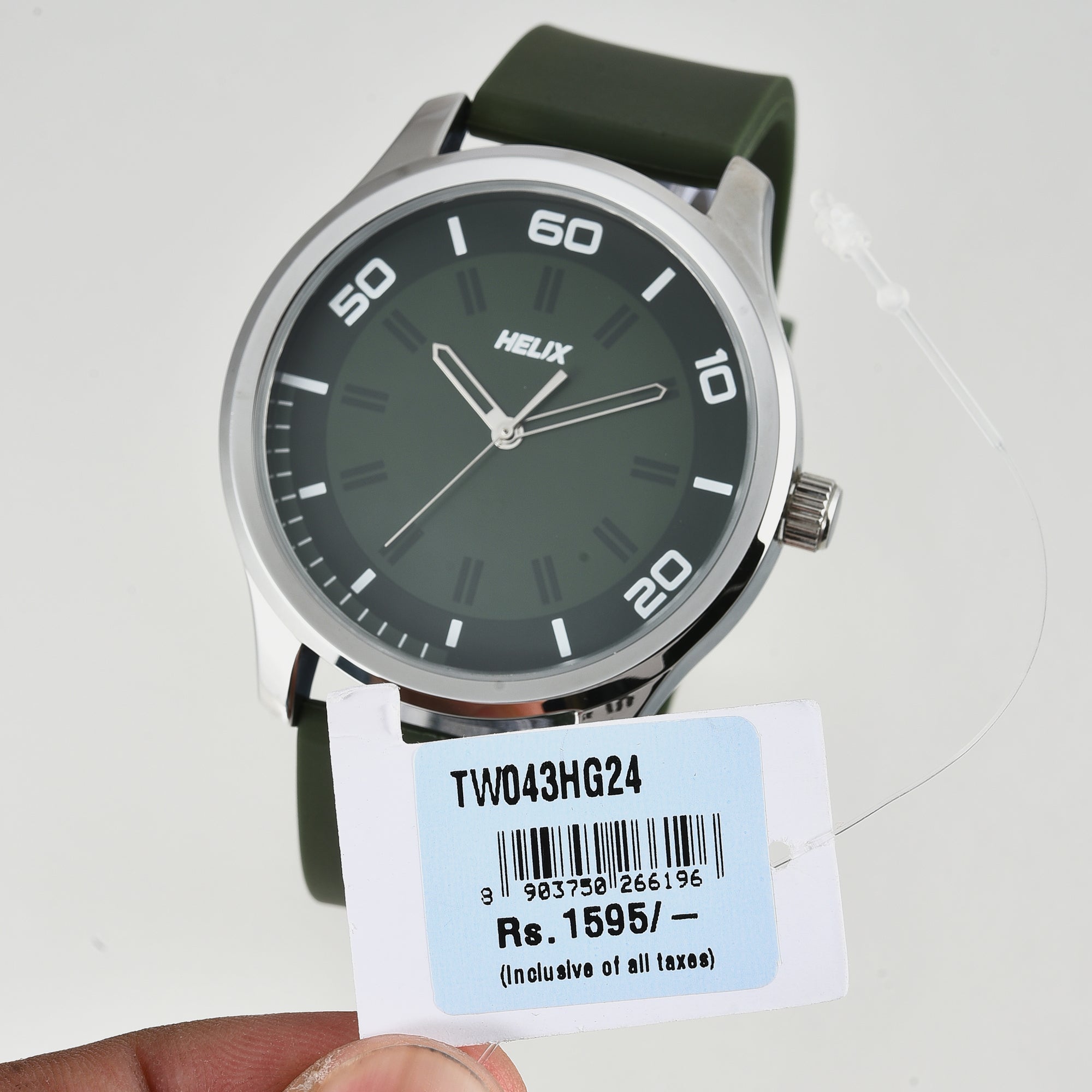 Helix 46 mm Green Quartz watch