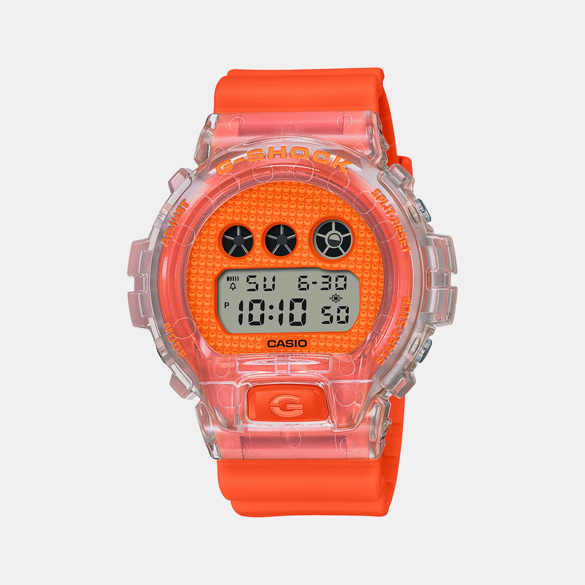 Male Orange Digital Resin Watch G1362