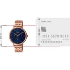 Sheen Women Quartz Blue Dial Multi-Function Stainless Steel Watch SH287