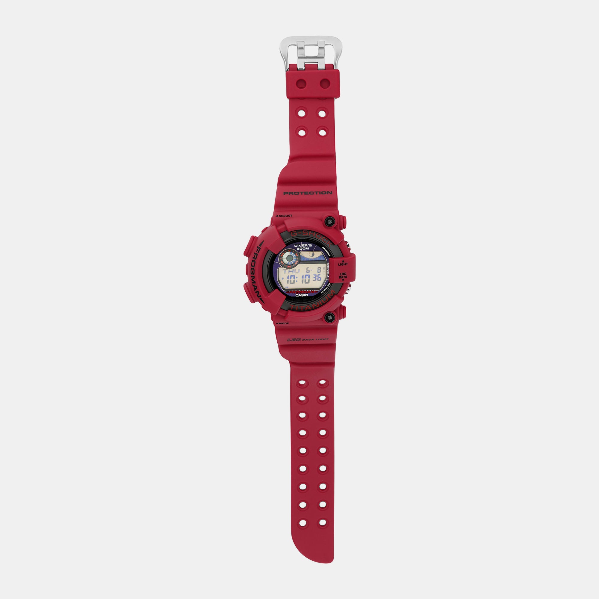 G-Shock Men Solar Red Dial Digital Resin Watch G1394