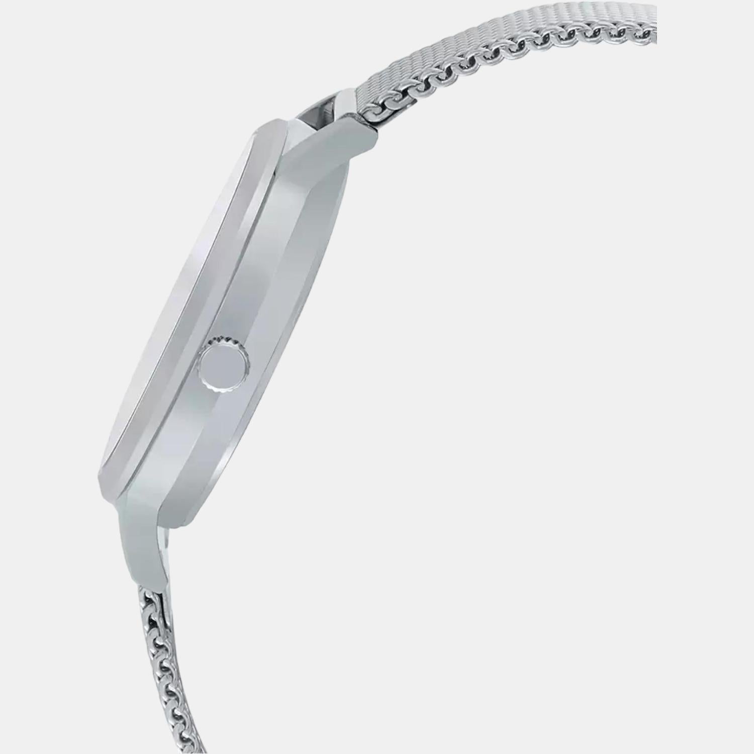 Casio Women Round Silver watch