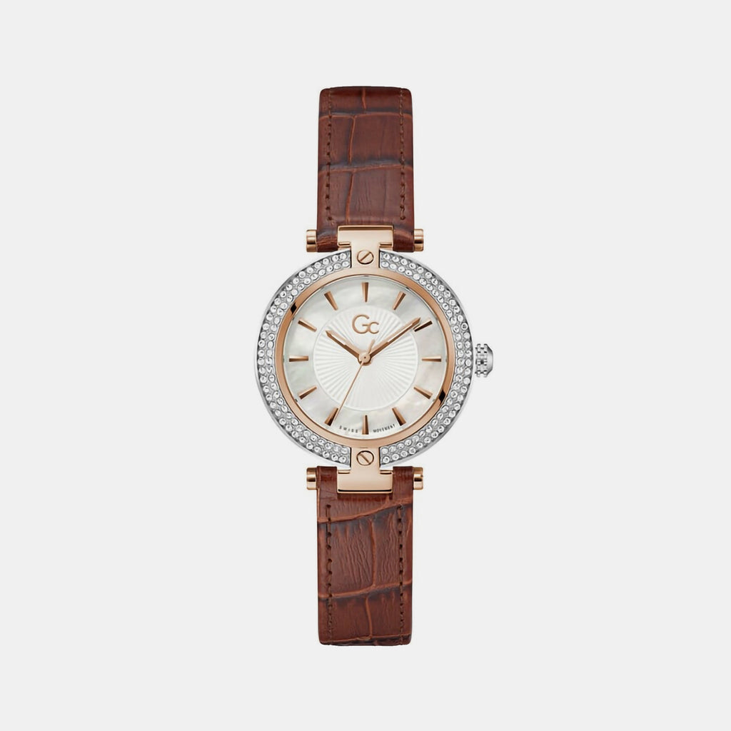 GC Round White Analog watch