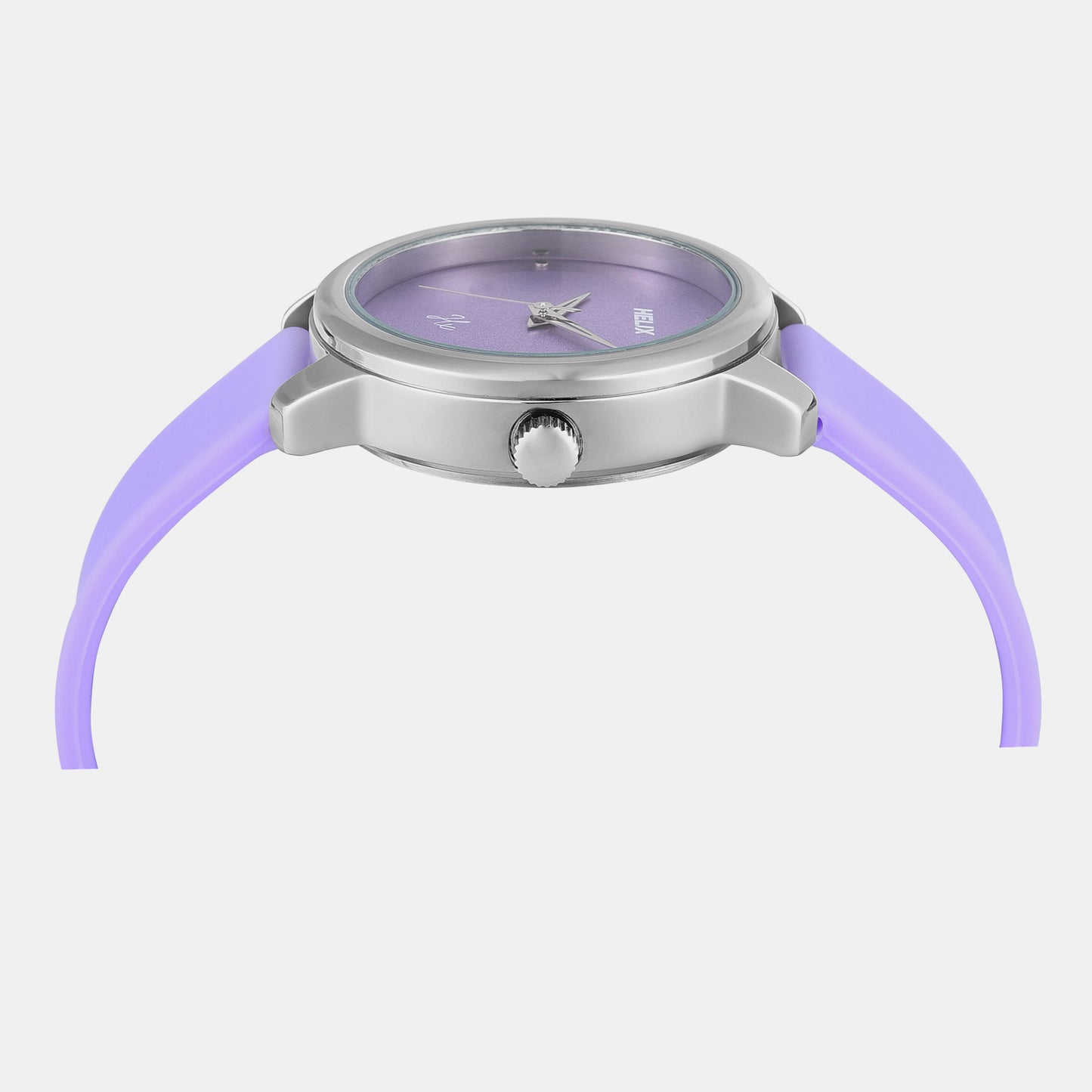 Female Purple Analog Silicone Watch TW048HL15