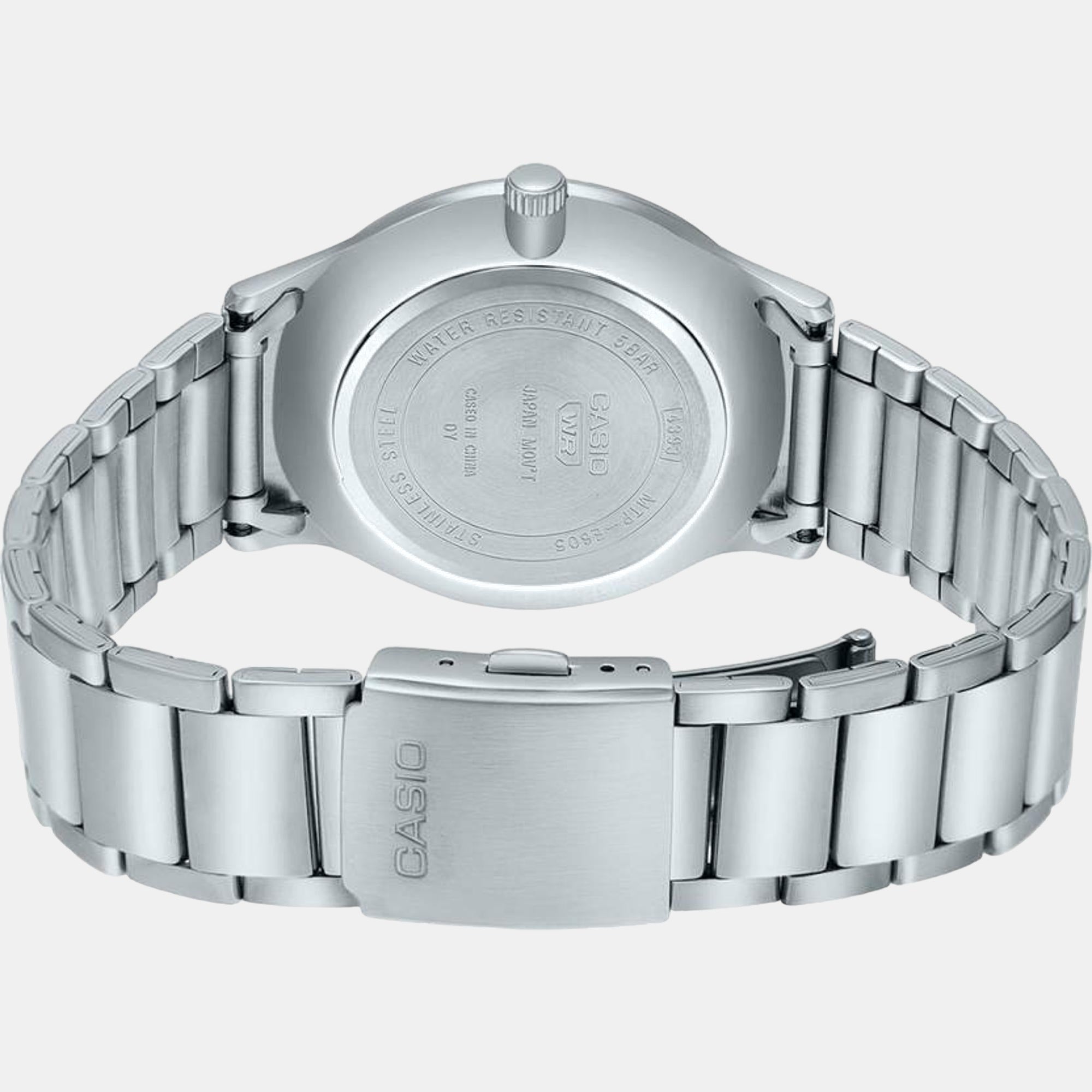 Enticer Men Quartz Blue Dial Analog Stainless Steel Watch A2110