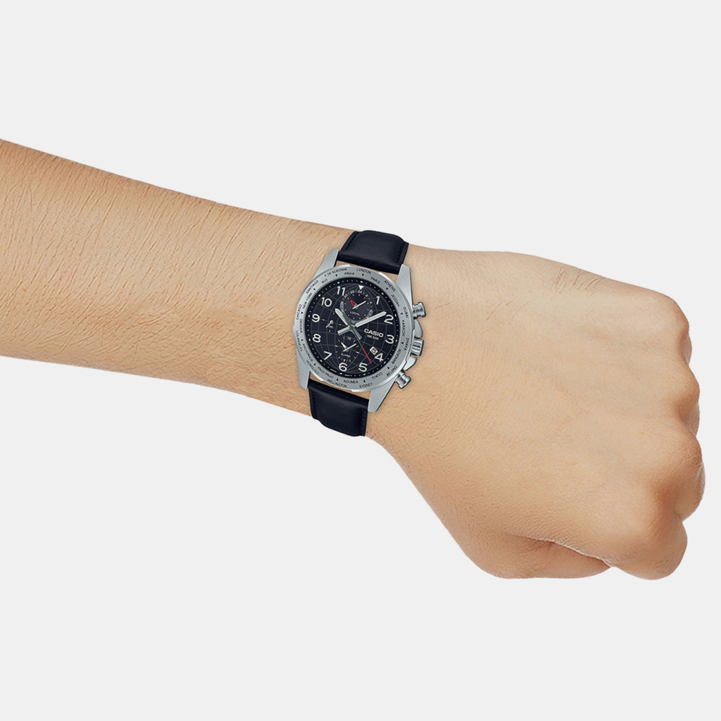 Casio Round Quartz Chronograph Men watch