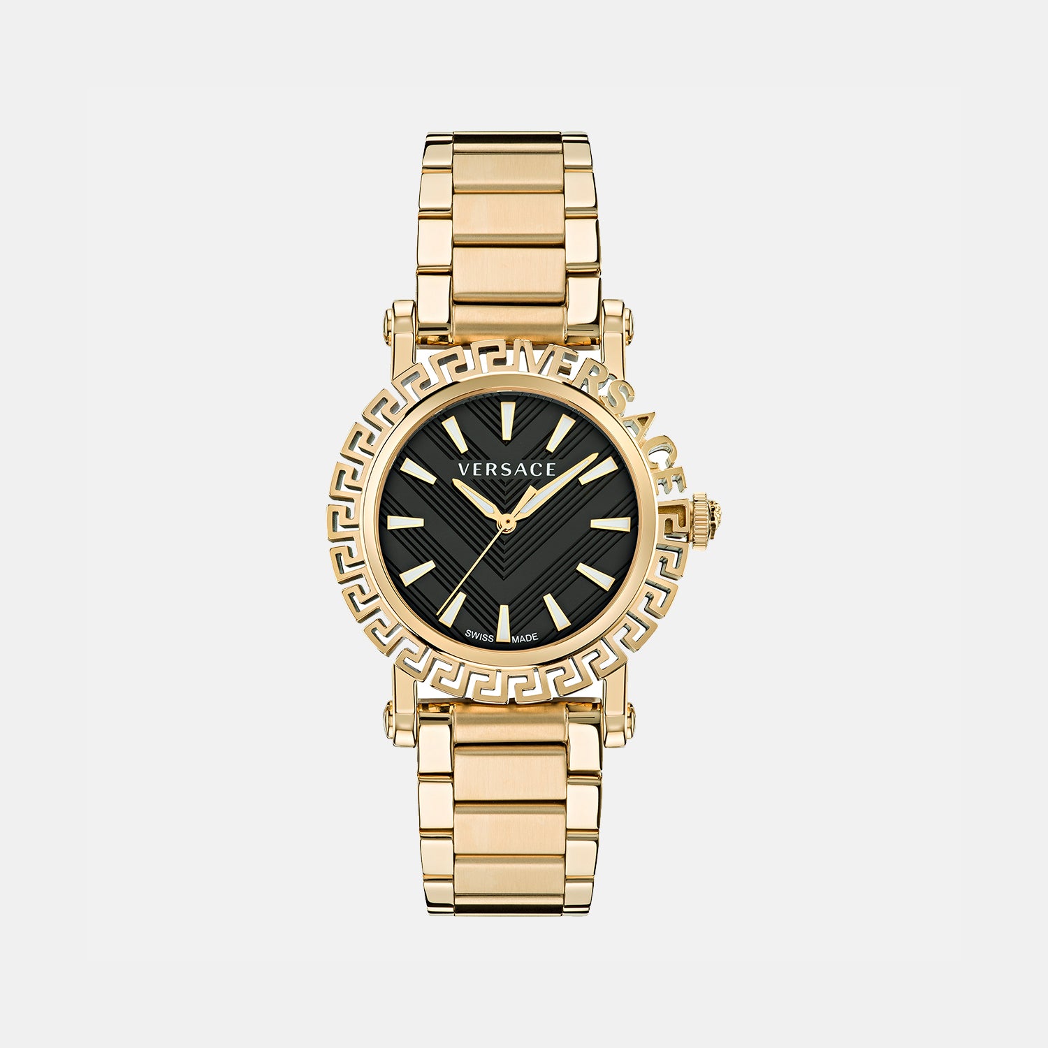 Versace Round Black Analog watch