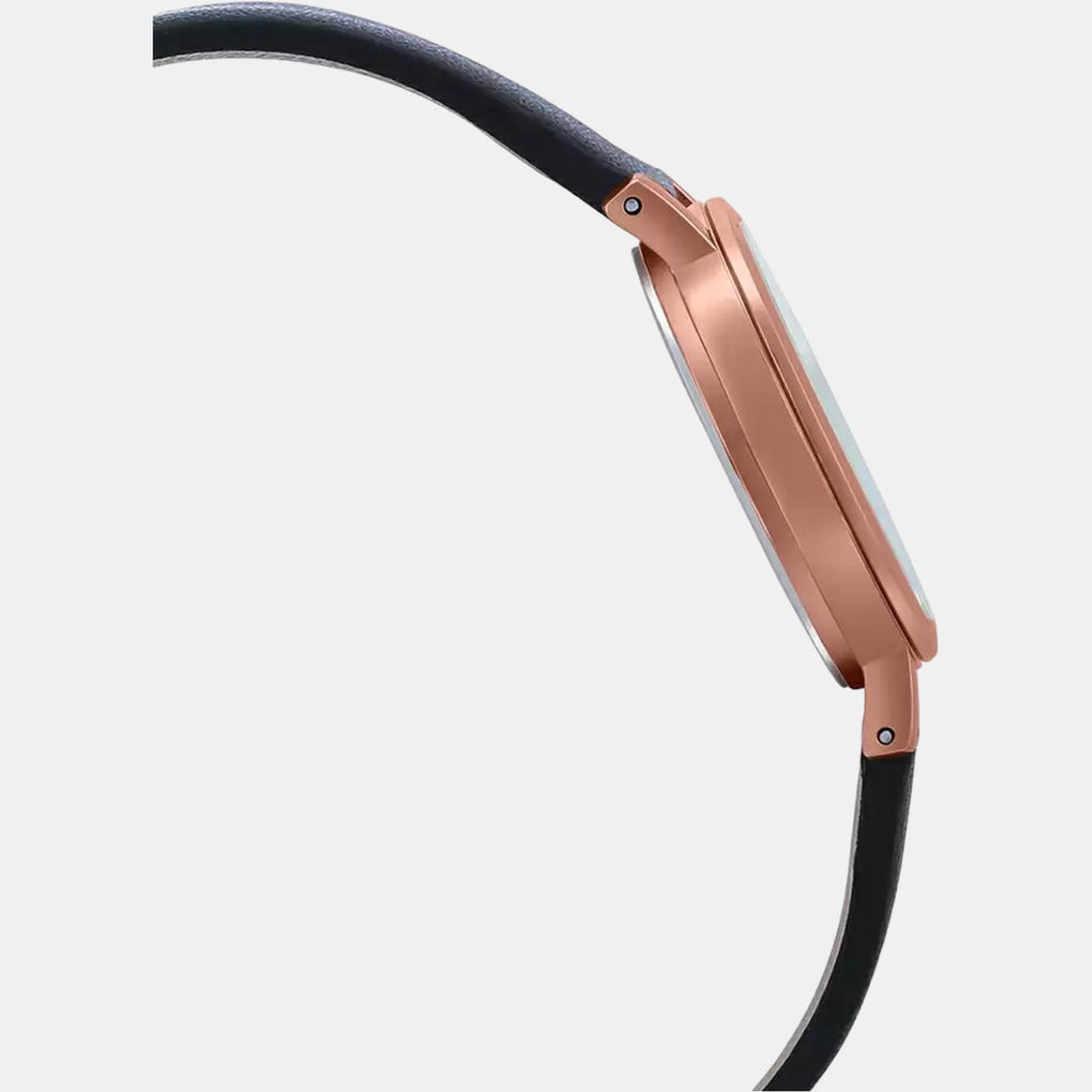 Sheen Women Quartz Black Dial Analog Leather Watch SX274