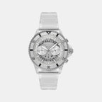 Emporio Armani Round White Chronograph watch