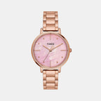 Timex Round Mother Of Pearl Analog watch