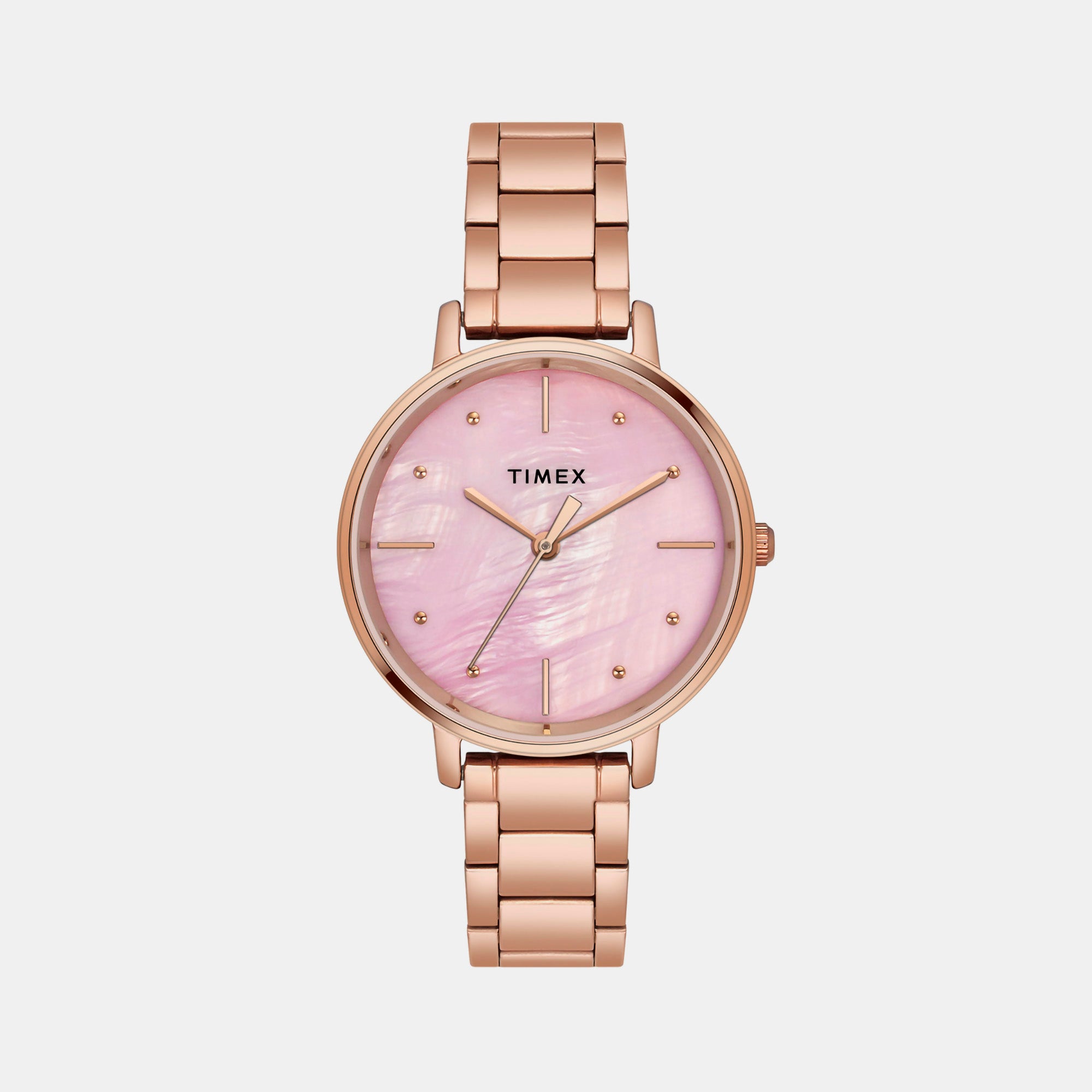 Timex Round Mother Of Pearl Analog watch