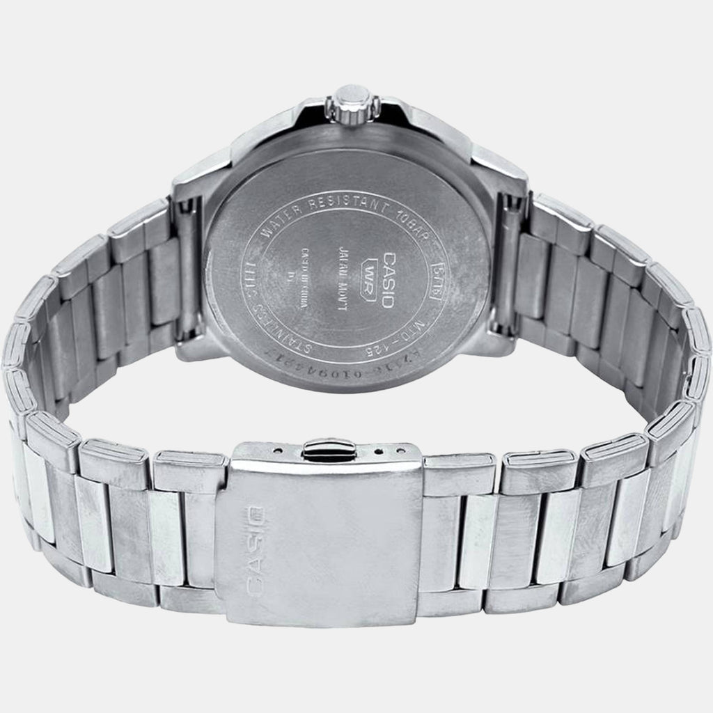 Enticer Men Quartz Black Dial Analog Stainless Steel Watch A2116