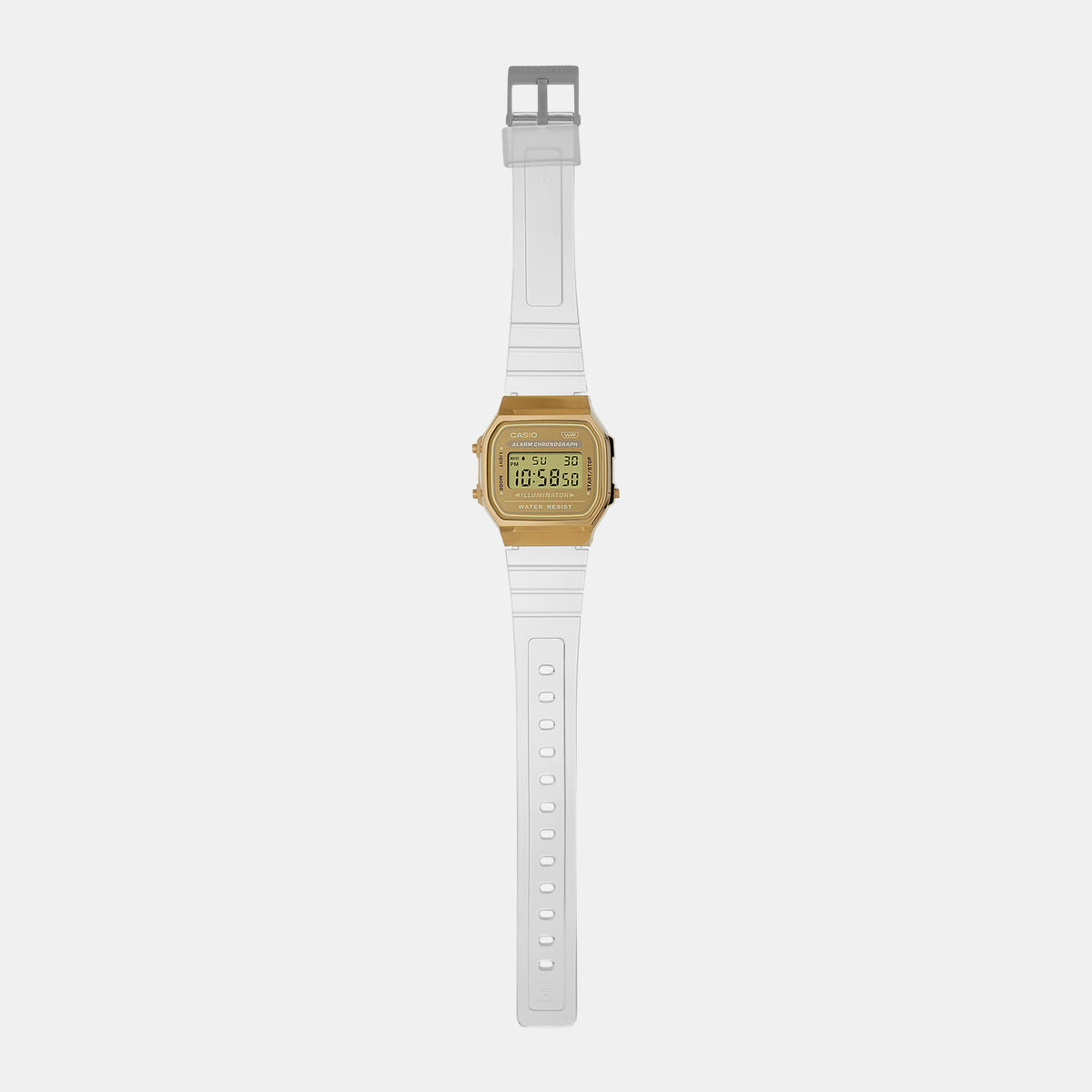 Vintage Unisex Quartz Gold Dial Digital Resin Watch D307