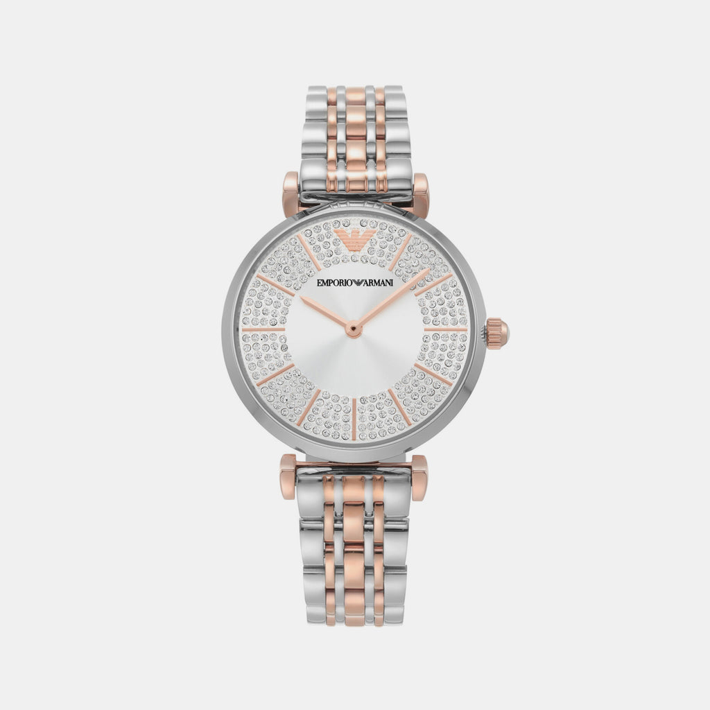 Emporio Armani Round Silver Analog watch
