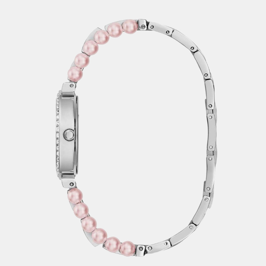 Women Quartz Silver Dial Analog Stainless Steel Watch GW0531L1