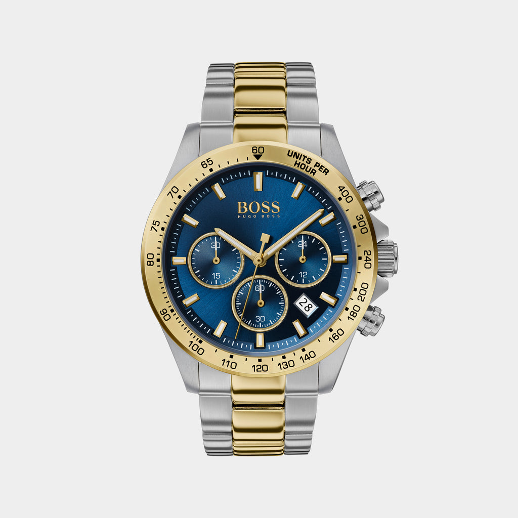 Boss Round Blue Chronograph watch