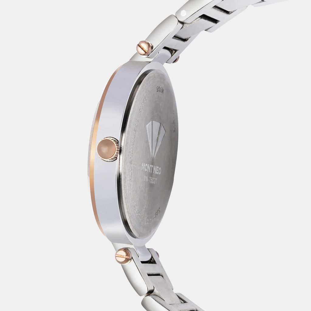 Mont Neo Women Round Silver watch