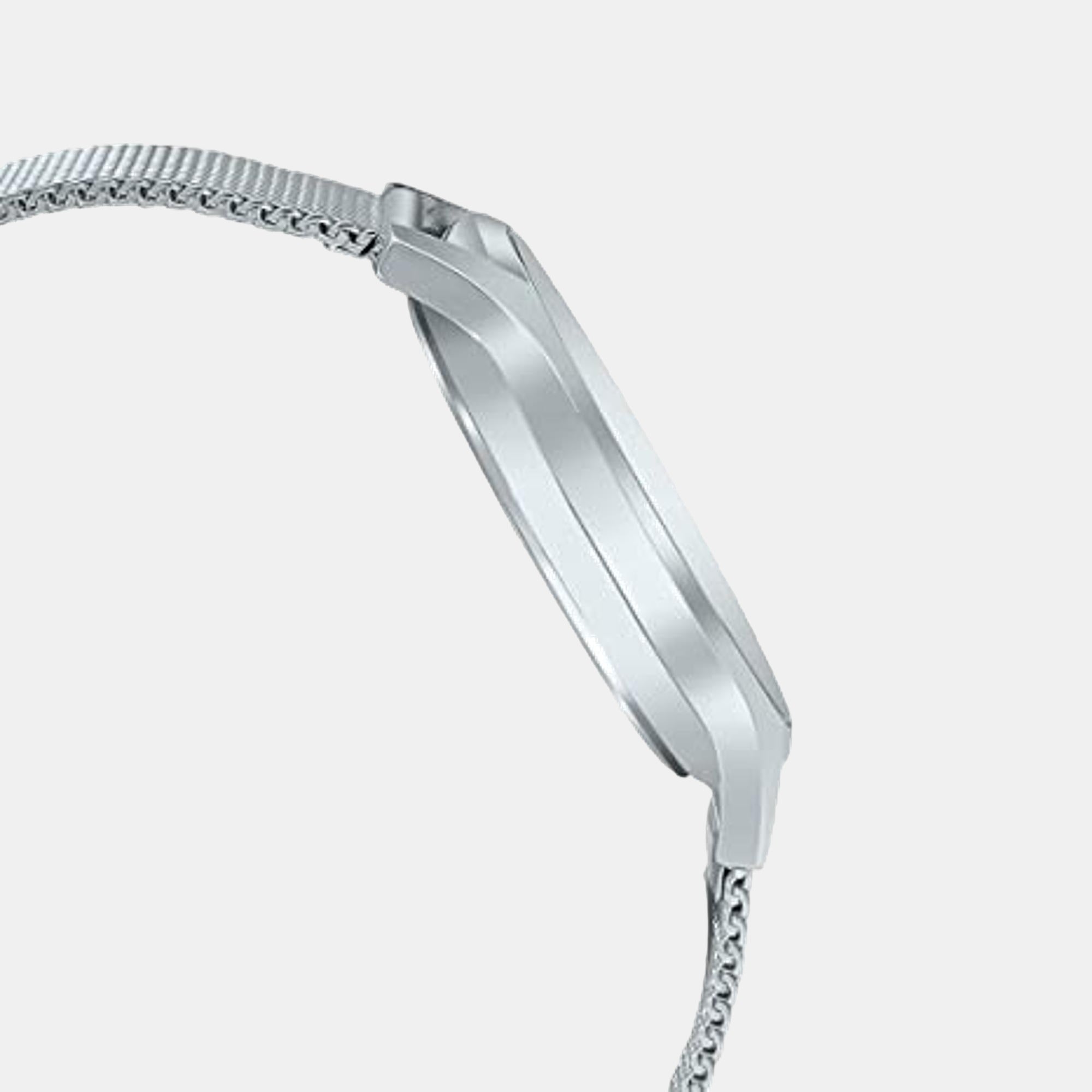 Enticer Men Quartz Black Dial Analog Stainless Steel Watch A2106