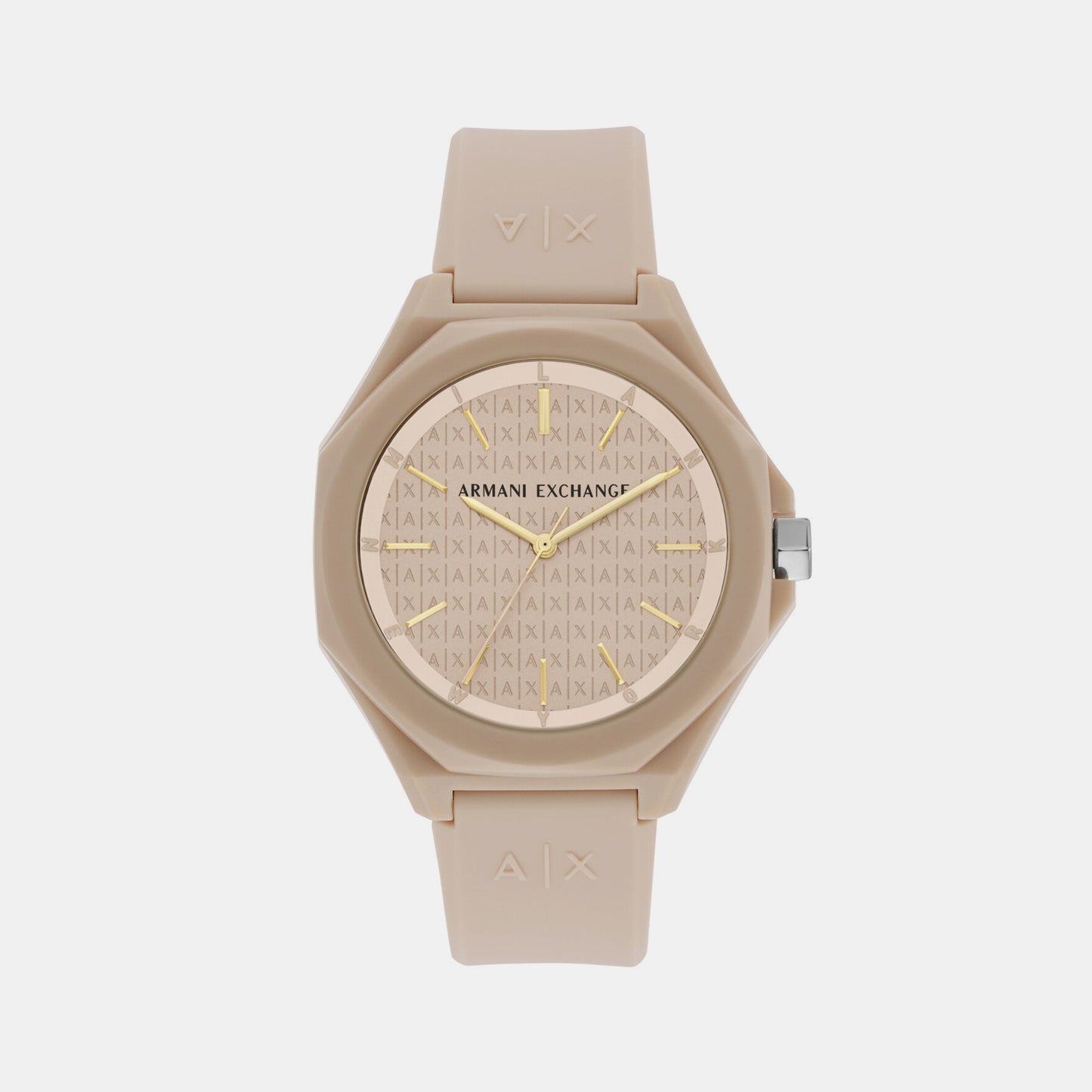 Female Beige Analog Silicone Watch AX4603