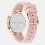 Energize Women Quartz Pink Dial Chronograph Silicone Watch 25200243