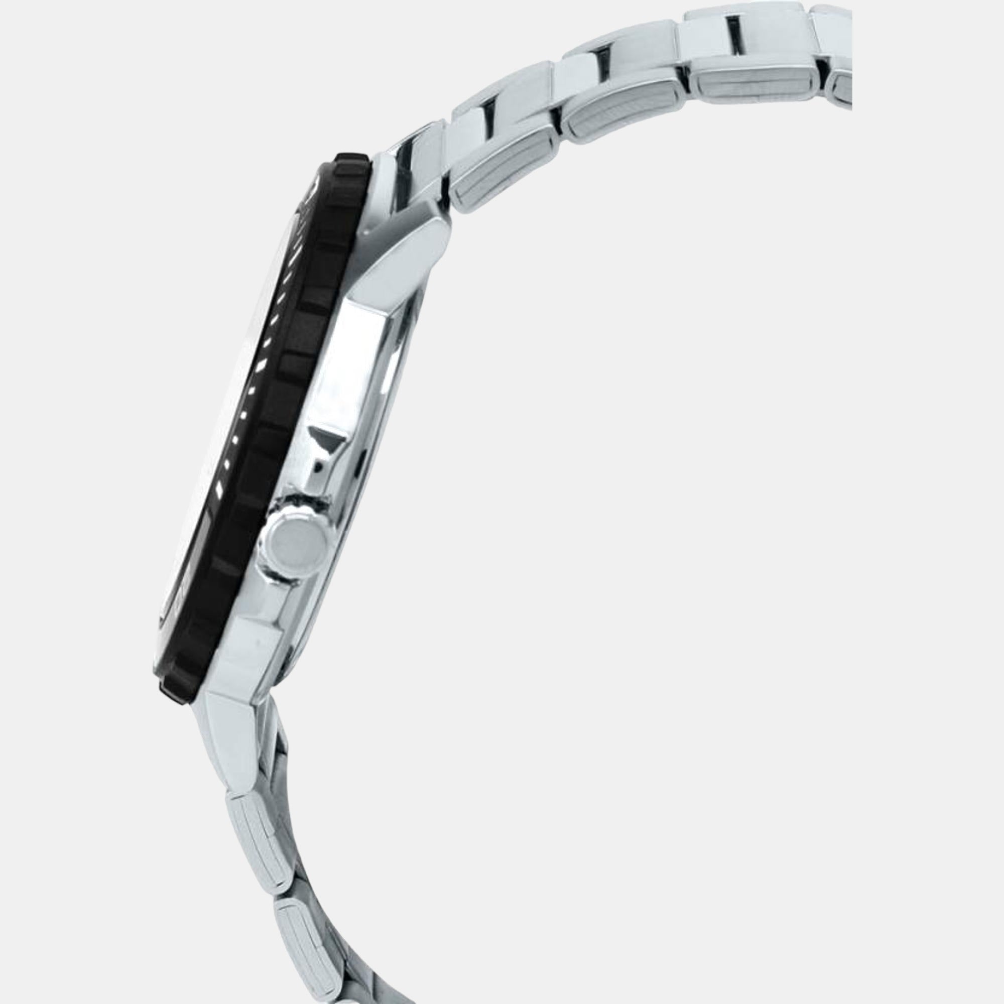 Enticer Men Quartz Two Tone Dial Analog Stainless Steel Watch A2117