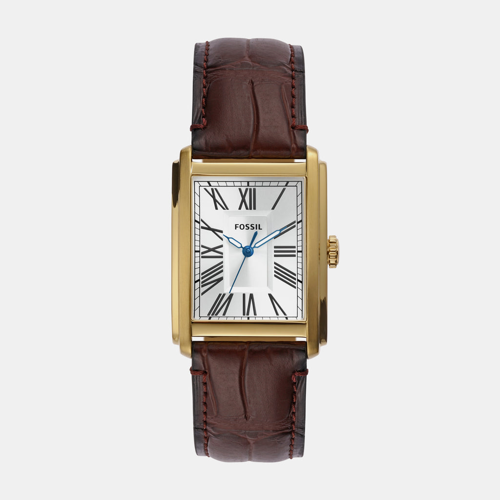 Fossil Rectangular White Analog watch
