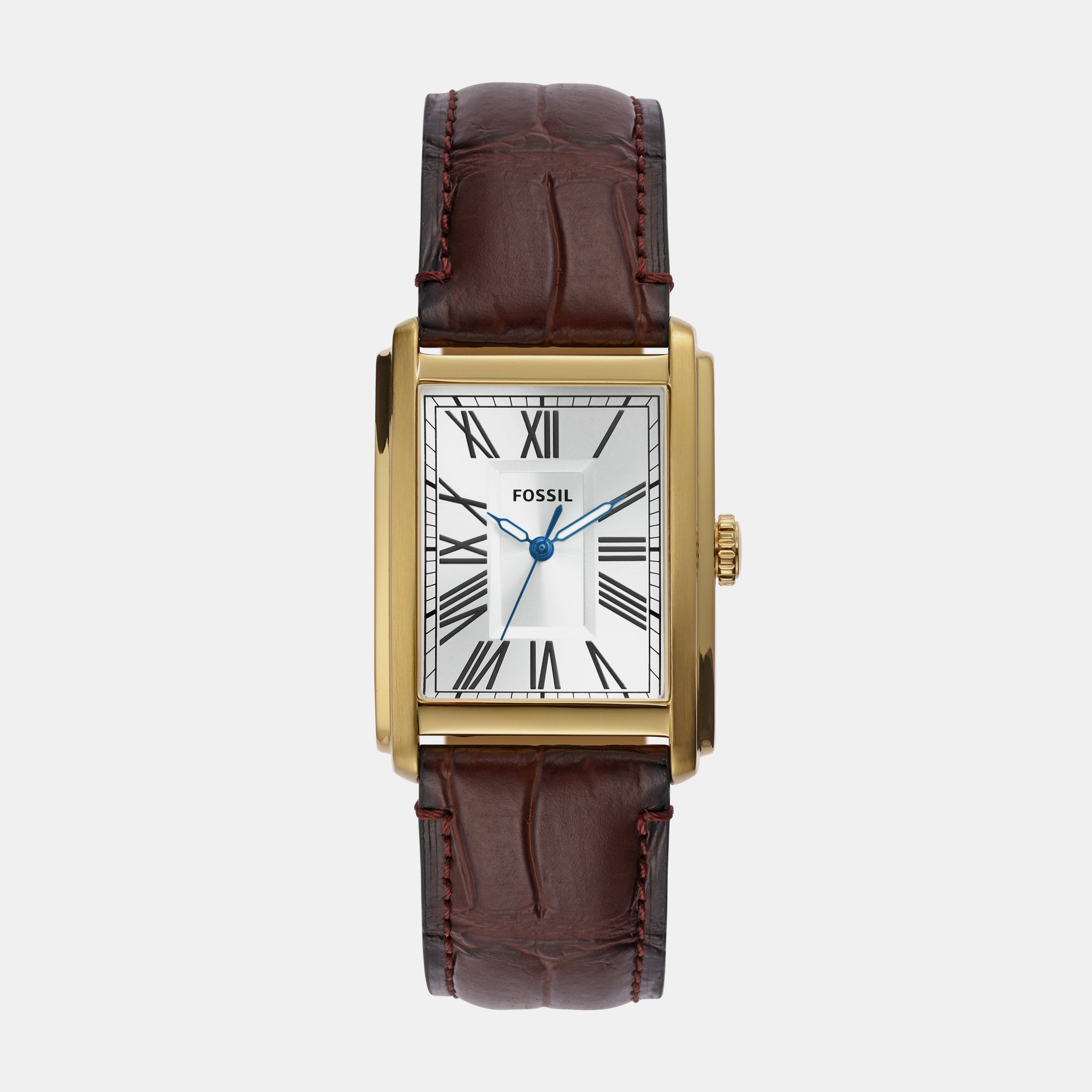 Fossil Rectangular White Analog watch