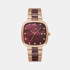 Obaku Square Brown Analog watch