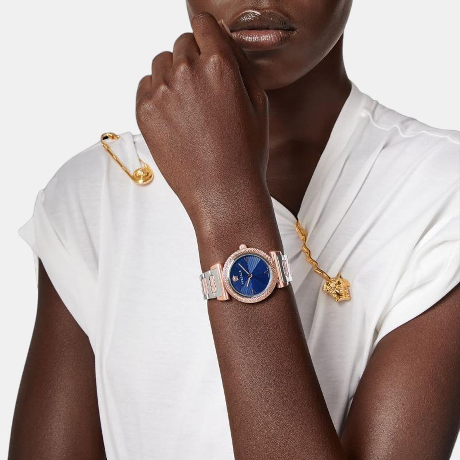 Versace Stainless Steel Round watch