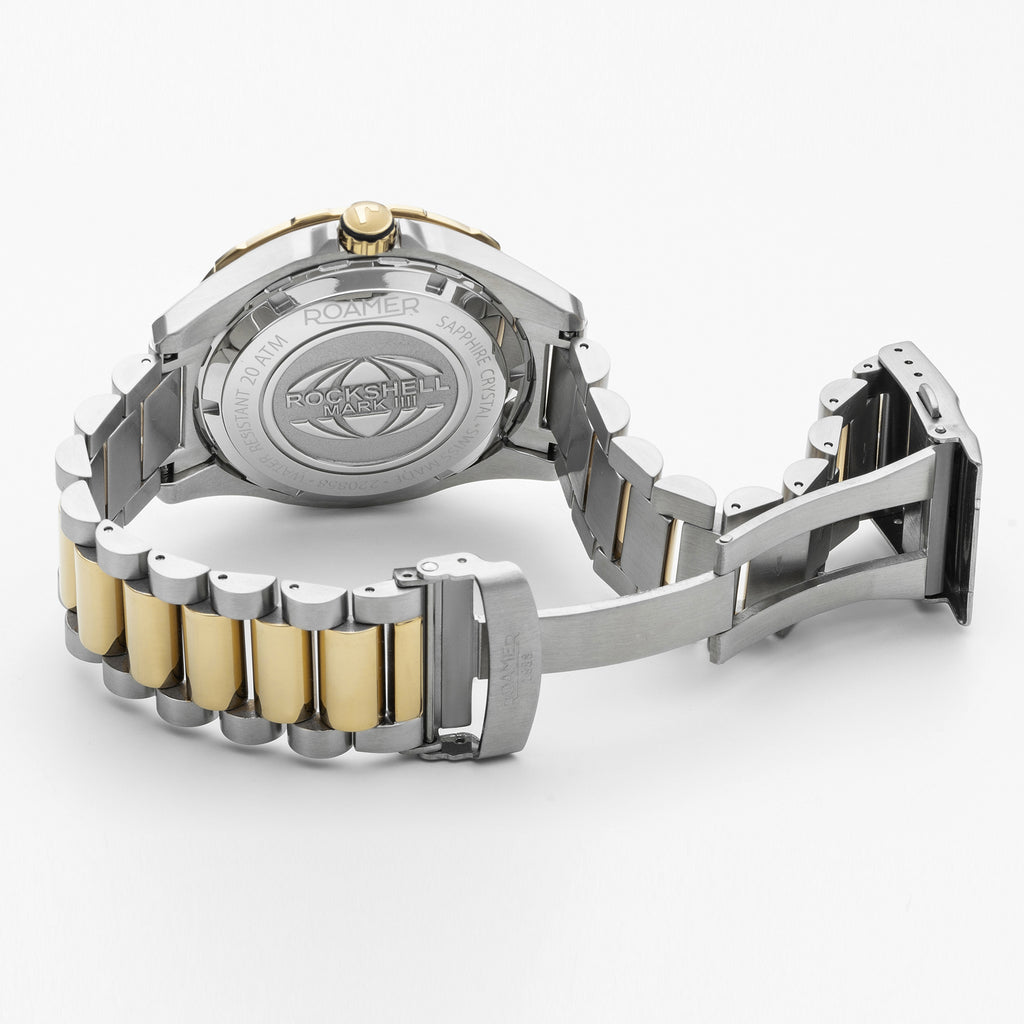 Rockshell Mark III Scuba Men Quartz Black Dial Analog Stainless Steel Watch 220858 47 85 50