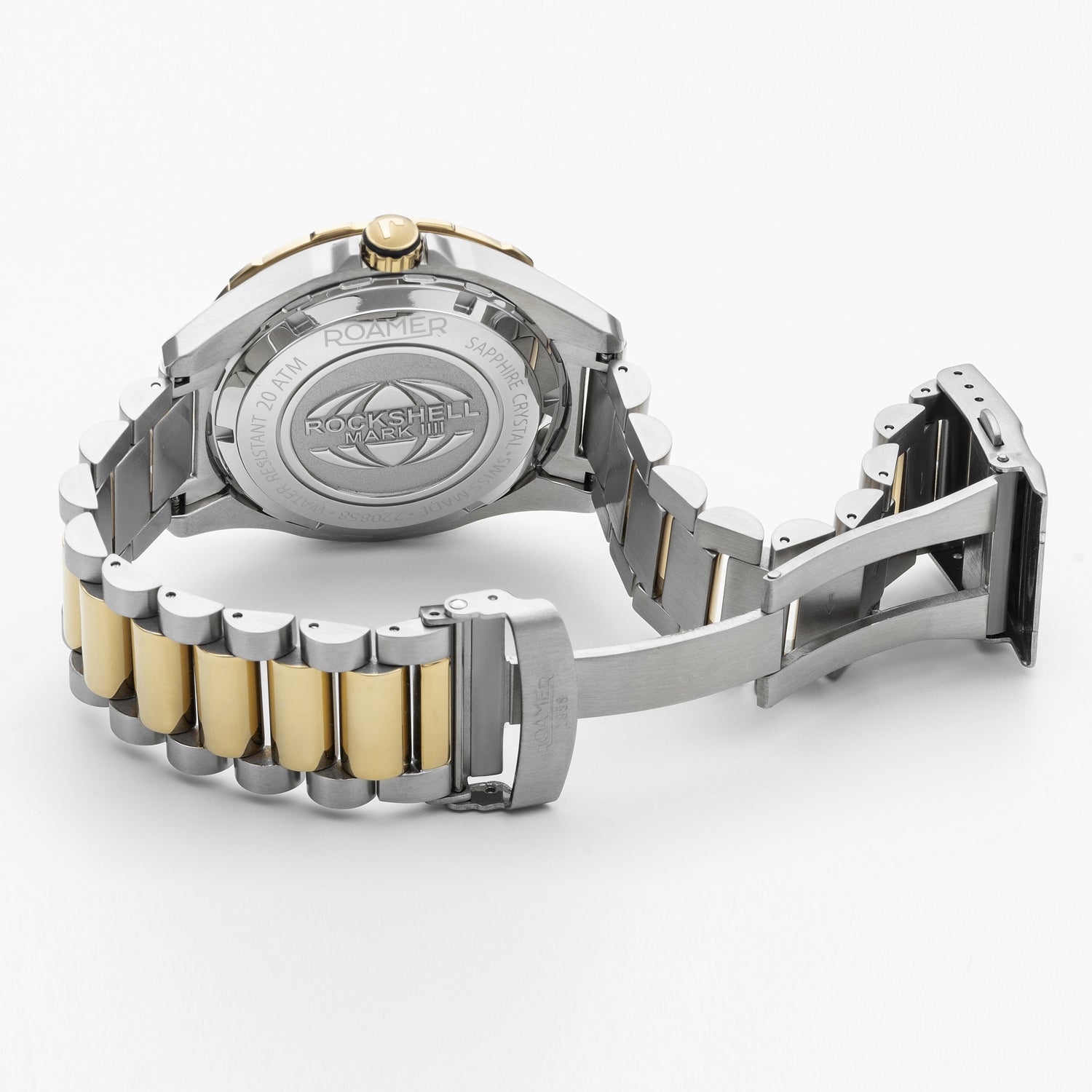 Rockshell Mark III Scuba Men Quartz Black Dial Analog Stainless Steel Watch 220858 47 85 50