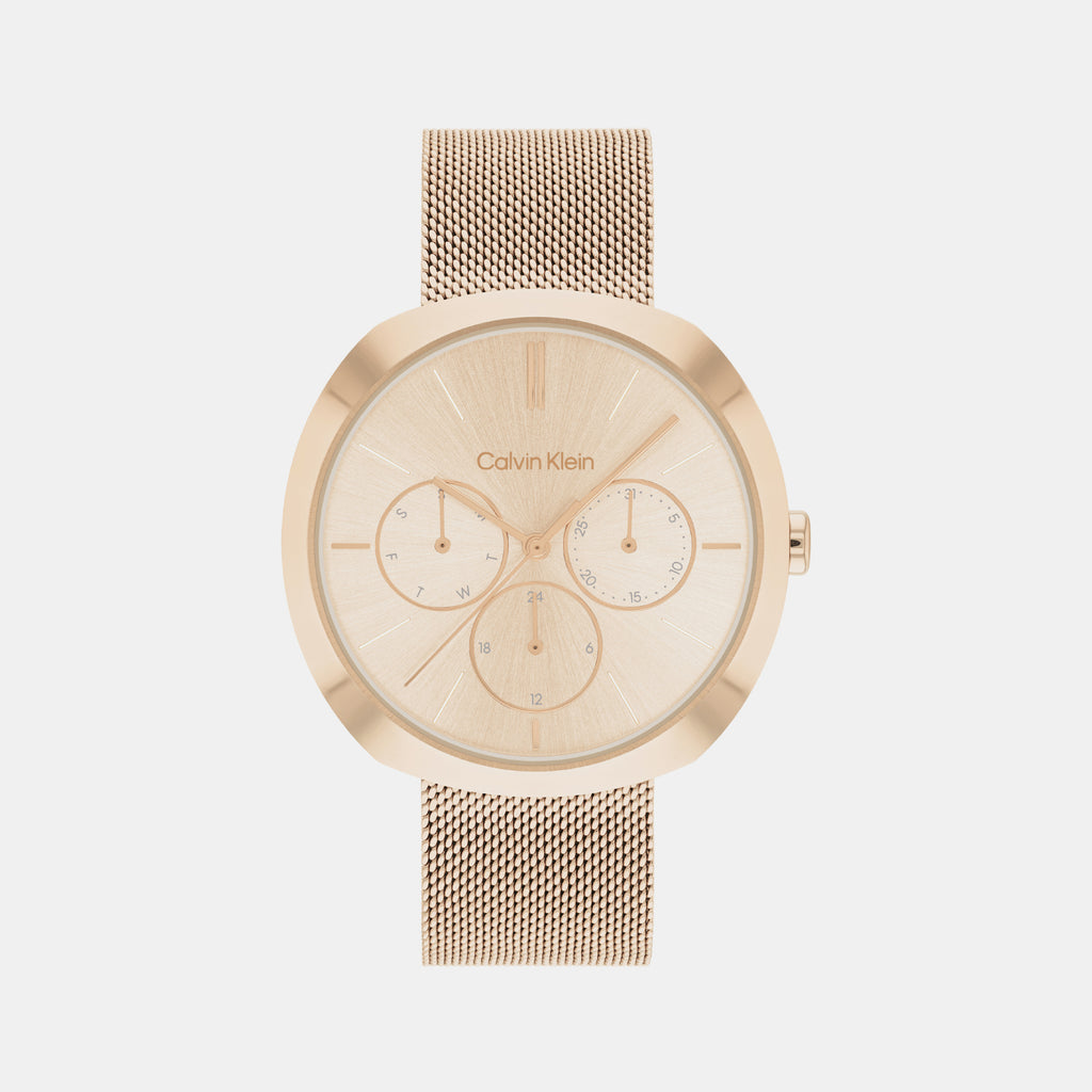 Calvin Klein Round Gold Analog watch