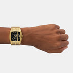 Cliffhanger Men Quartz Black Dial Analog Stainless Steel Watch DZ2151