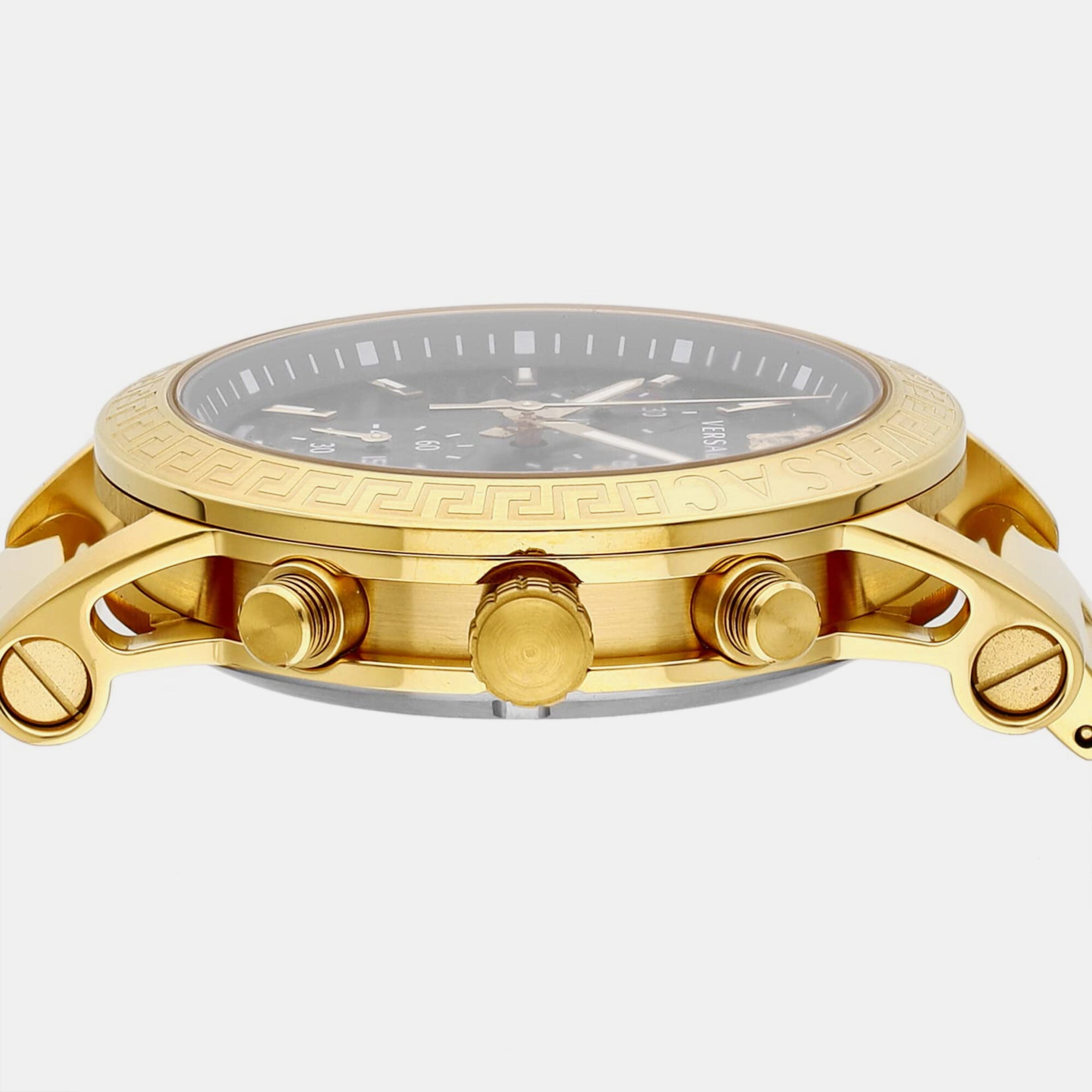 Versace Women Round Black watch