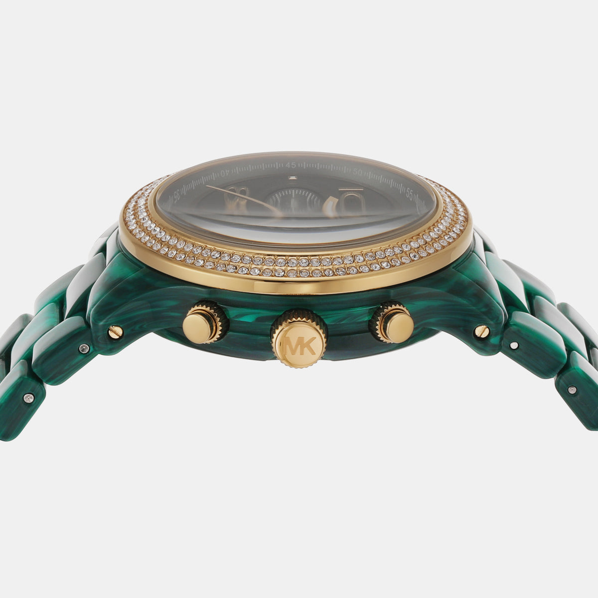 Michael Kors Metal & Acetate Round watch