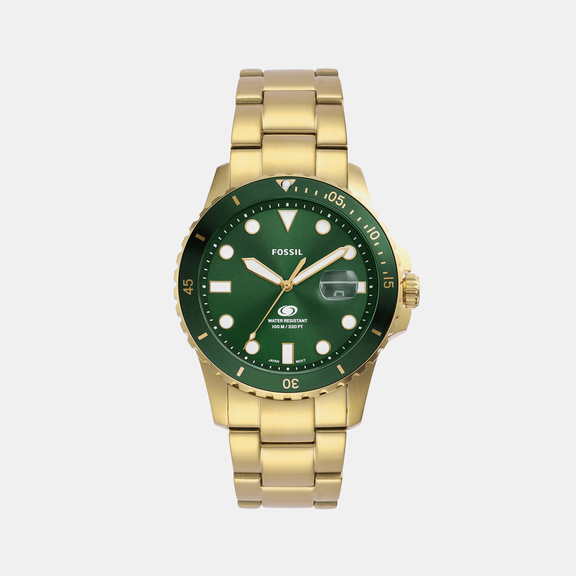 Male Green Analog Stainless Steel Watch FS6030