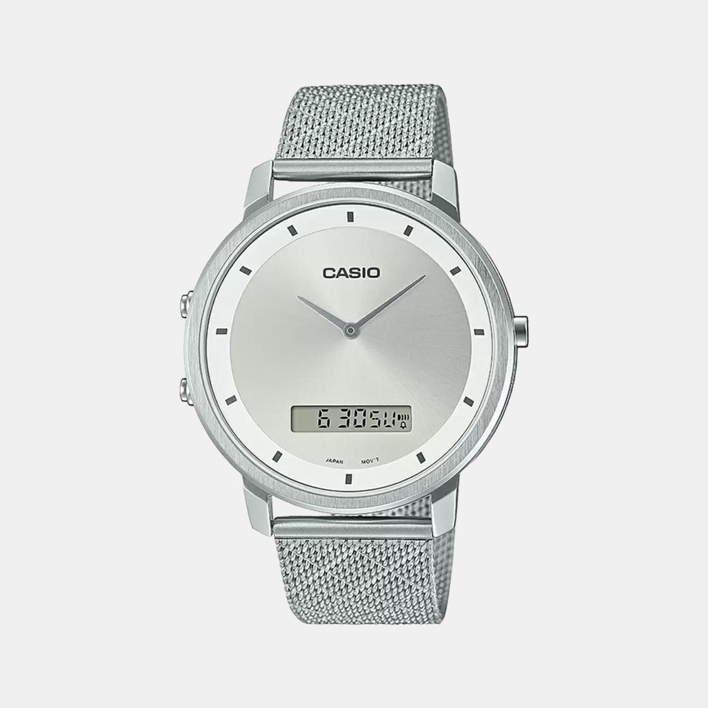 Casio Round Silver Analog watch